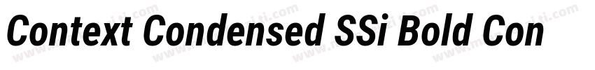 Context Condensed SSi Bold Condensed Italic字体转换